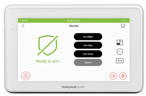 Honeywell 6290W 7" Color Touchscreen Keypad with Voice