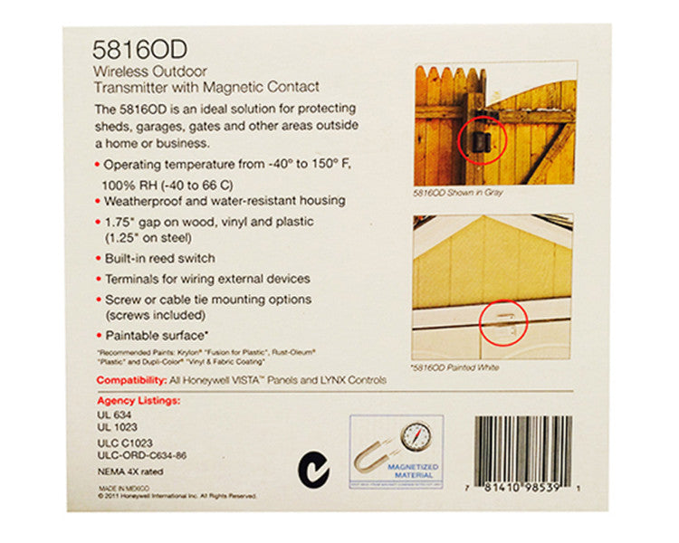 Honeywell 5816OD Outdoor Wireless Sensor