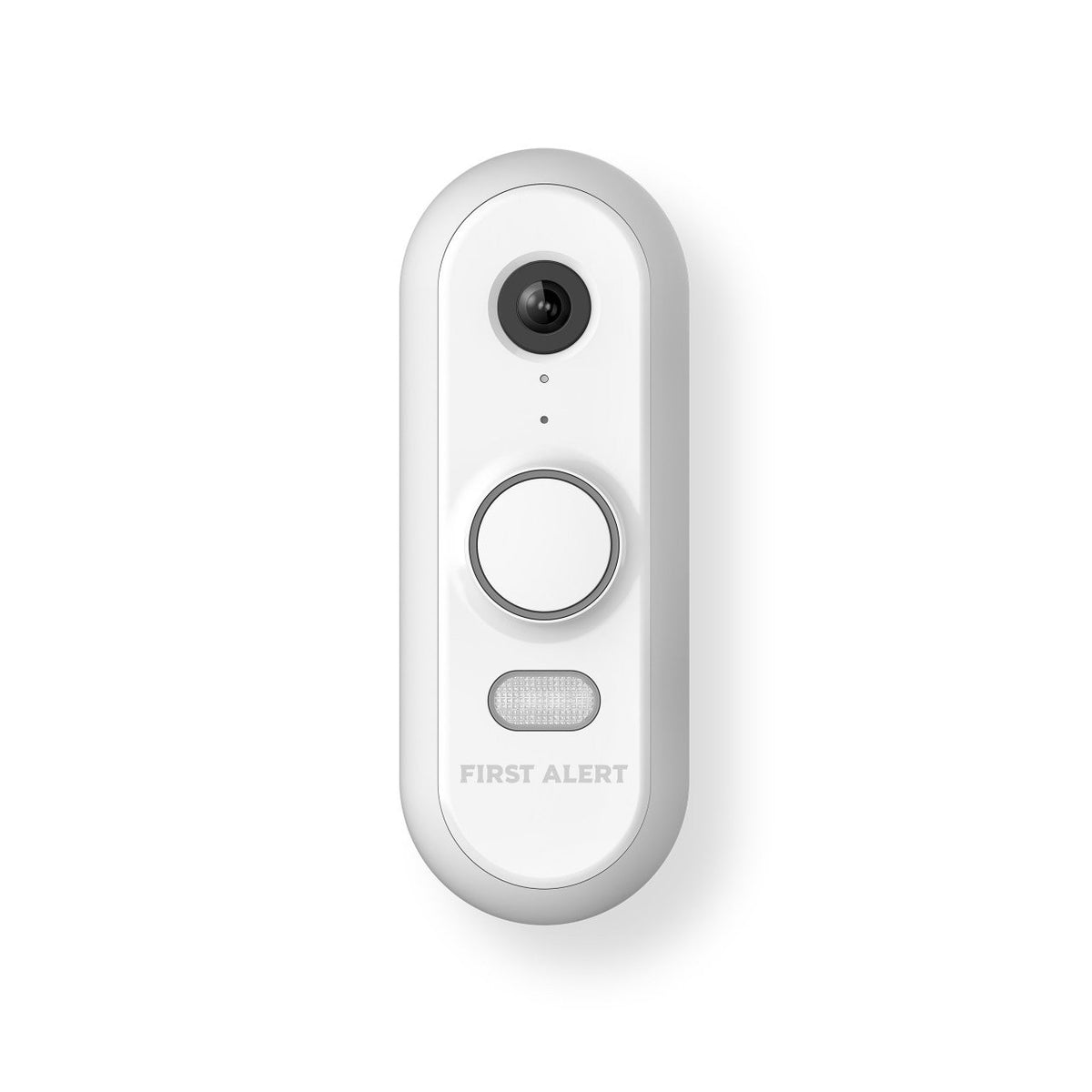 First Alert CAMW-WDB VX1 HD Video Doorbell, White with Grey Trim