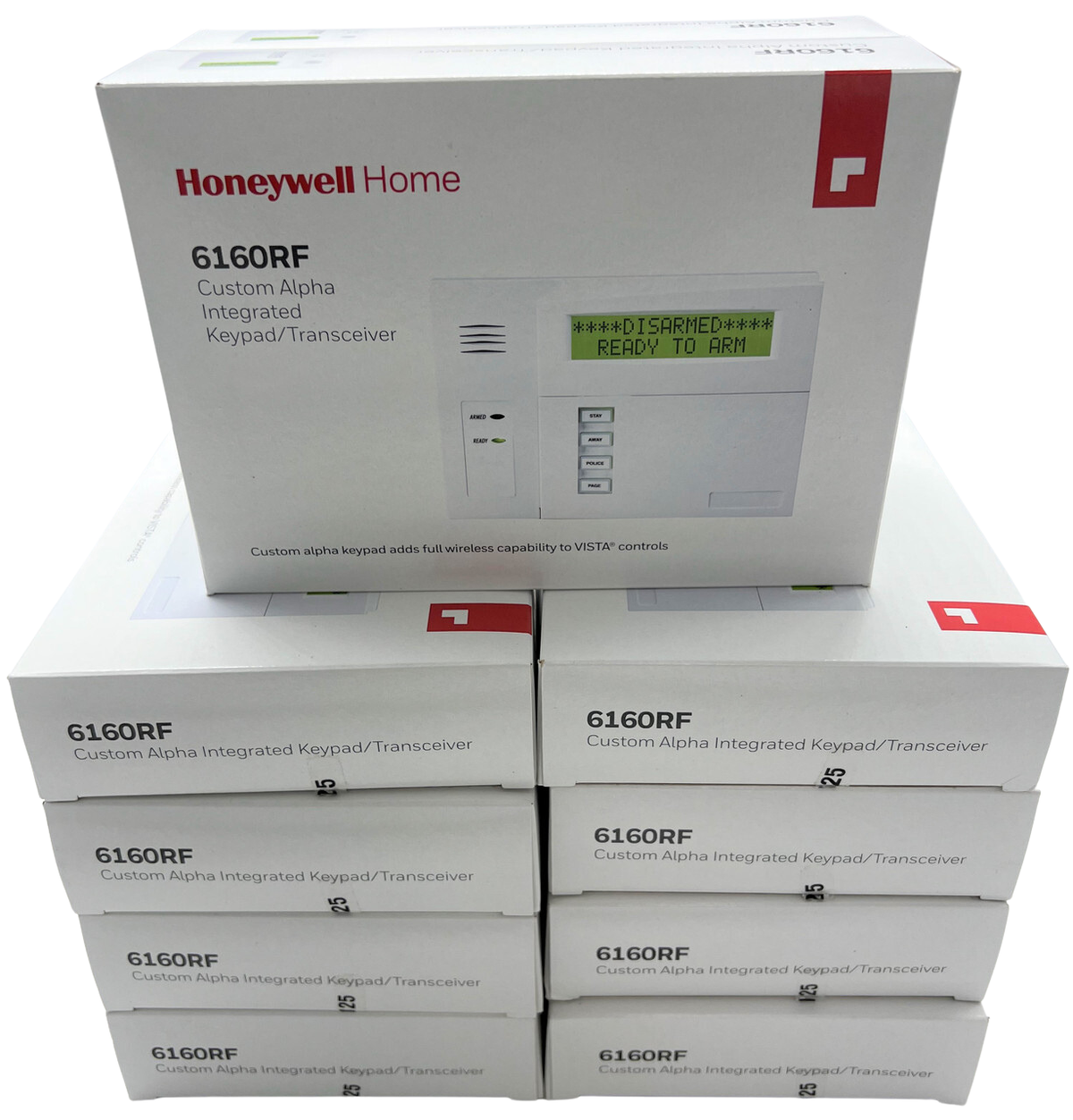 Honeywell 6160RF Custom Alpha Integrated Keypad/Transceiver (10 Pack) 