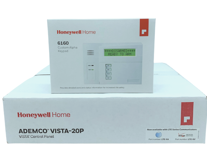 Honeywell Home Vista-20P Panel Version 10.26 and 6160 Keypad Package